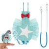 CAIRIAC Bird Diaper Harness Flight Suit Parrot Clothes with Bird