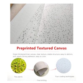 Shukqueen Painting by Number for Adults, DIY Canvas Painting Kit for Children, Beginner, Home Wall Decoration, New York, 16X20 Inch, Frameless