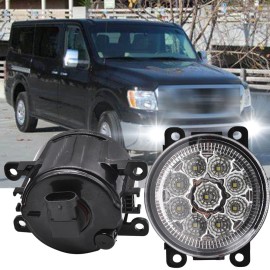 CHUSYYRAY 2X Fit For NISSAN NV3500 2012-2021 Sedan Clear Front Bumper Fog Lights