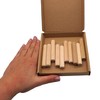 SKIR'CO (Pack of 10) Wooden Dowels 12x70mm Grooved Wood Dowels