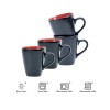 Semtember Promotion Royal Red and Black Tow Tone Color Glaze