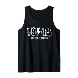 Vintage 1945 Limited Edition 80 Year Old 80th Birthday Tank Top