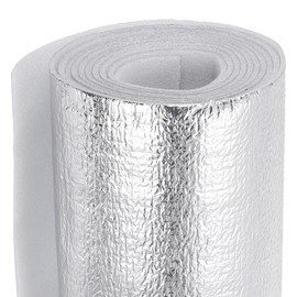 PATIKIL Reflective Insulation Foam Core Radiant Barrier 16" x 12" Double Side Foil Cold and Heat Shield Thermal Insulation for Ceilings,Walls,Window,Steel Buildings,Roofing