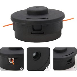 Powswopx 25-2 Trimmer Head Fit for Stihl FS90 FS90R FS100 FS110 FS130 FS250 FS56 FS80 FS85 FS55 FS55R Bump Feed String Trimmer Brushcutter, for AutoCut 25-2 String Trimmer Head 4002 710 2191