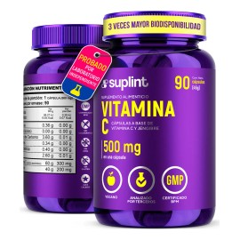 Suplemento De Vitamina C Suplemento de Vitamina C 300 MG con Jengibre  Cpsulas Veganas, Sin OGM, Sin Gluten  Fabricado en Holanda  90 Cpsulas300 Mg...