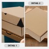 Healeved Pack of 12 mini pizza boxes, pizza packaging boxes