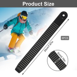 BELIHOME 3 Pairs Snowboard Binding Straps, Snowboard Binding Straps Snowboard Ankle Straps Replacement Binding for Ladder, Replacement Inline Skate Straps Snowboard Binding Ladder Strap for Men Women