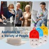 6 Pack Medication Pill Tracker Pill Reminder with Ties Reusable