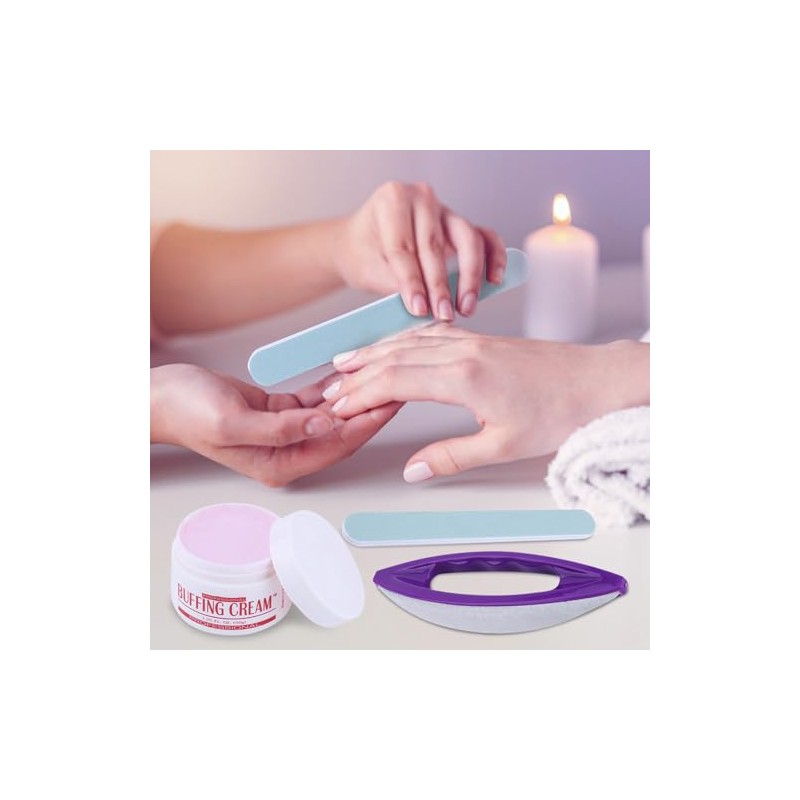 Kit de Pulido de Uñas, Herramientas de Manicura Profesional con