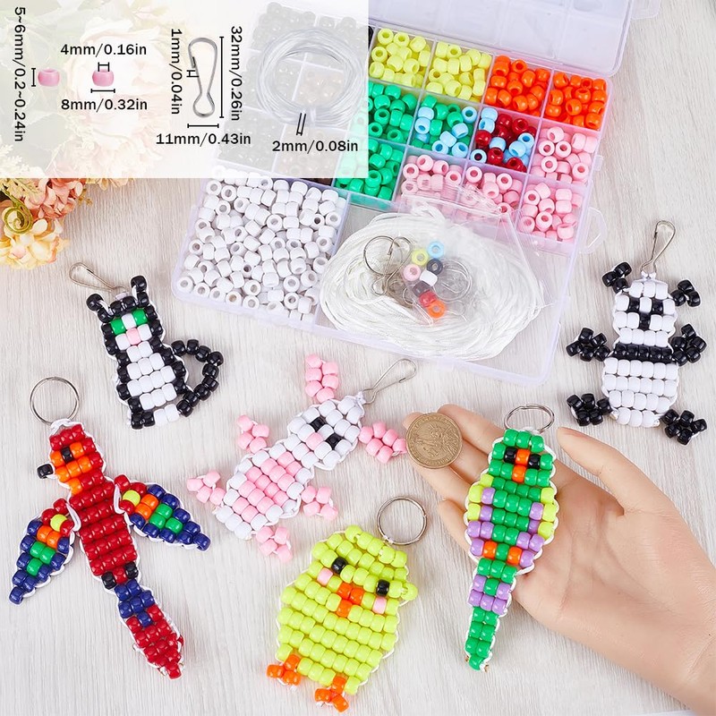 SUNNYCLUE 1 Box DIY 8 Sets Bead Pets Bead Animals