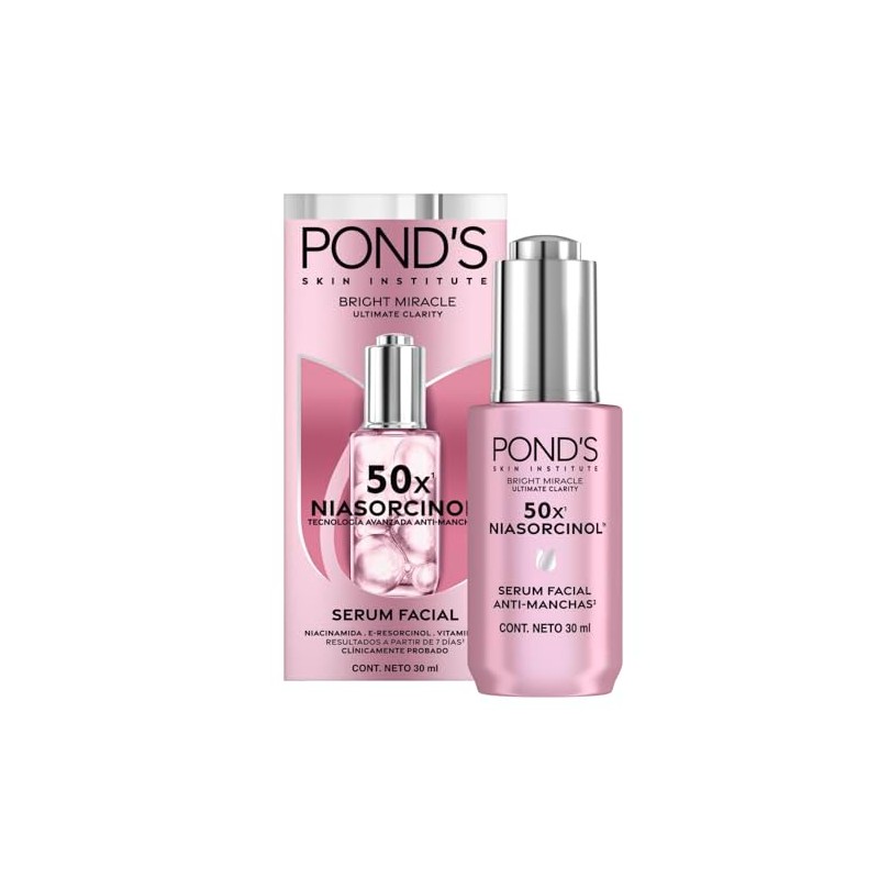 POND'S Sérum Facial 50x Bright Miracle con Niasorcinol Anti-manchas, 30gr