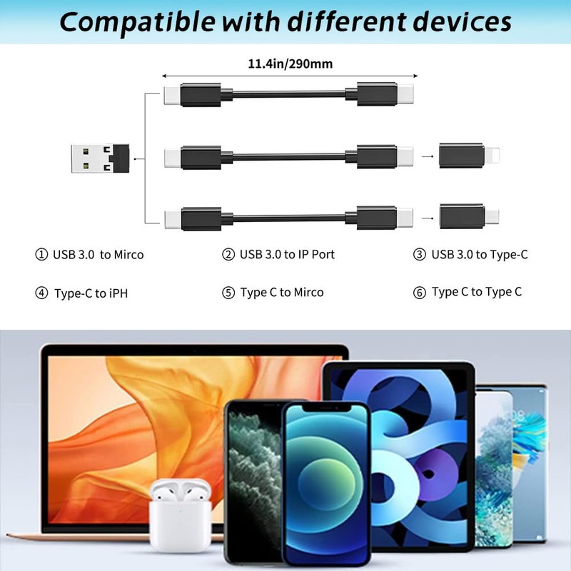 XFSRG Reiseadapter Weltweit Kompaktes 6 in 1 Reise Adapter Set