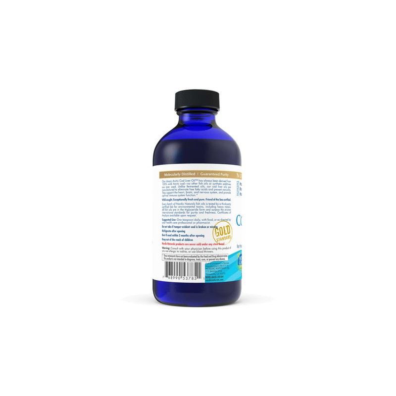 Nordic Naturals Arctic Cod Liver Oil Unflavoured 237ml Fish Oils