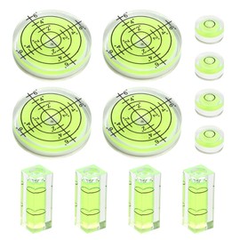 Pack of 12 Small Spirit Level, Mini Level, Round Dragonfly for Camping, Motorhome, Caravan, Camera