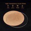 BENECREAT 2 x Clear Acrylic Circle Disc, 3 mm Thick