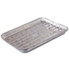 Kingfisher BBQTRAY Disposable BBQ Grill Foil Trays - Silver (Pack