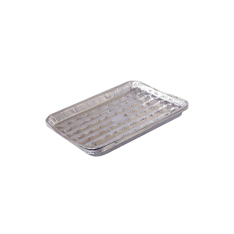 Kingfisher BBQTRAY Disposable BBQ Grill Foil Trays - Silver (Pack
