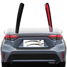 KEEGTBOX - Kit de luces LED de freno de parachoques trasero, luces de circulación diurna secuencial dinámica, para Toyota Corolla L LE XLE 2021-2023 Accesorios (humo)