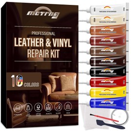 MCTRHG Leather & Vinyl Repair Kit, Leather Repair Kit for Car Seat, Shoes, Jacket, Sofa, Couch, Purse, Restores Faux, Artificial, Genuine Pleather, with Easy to Follow Instruction to Match Any Color