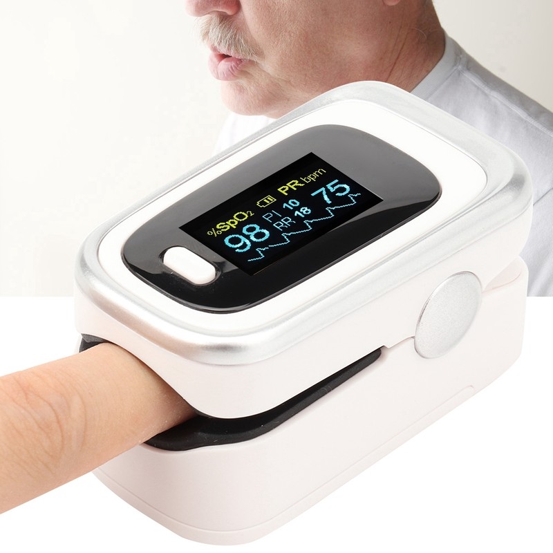 Finger Pulse Oximeter SPO2 PR PI RR Monitoring Blood Oxygen