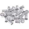 Keadic 100Pcs M10 Metric Rivet Nuts, Aluminum Flat Head Threaded