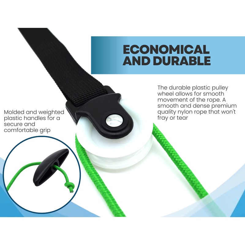 LiftAid Shoulder Pulley for Physical Therapy with Exercise Guide -