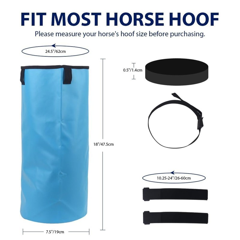 COMFPET Horse Soaking Boots, Ice Boots for Horses Promote Healing,