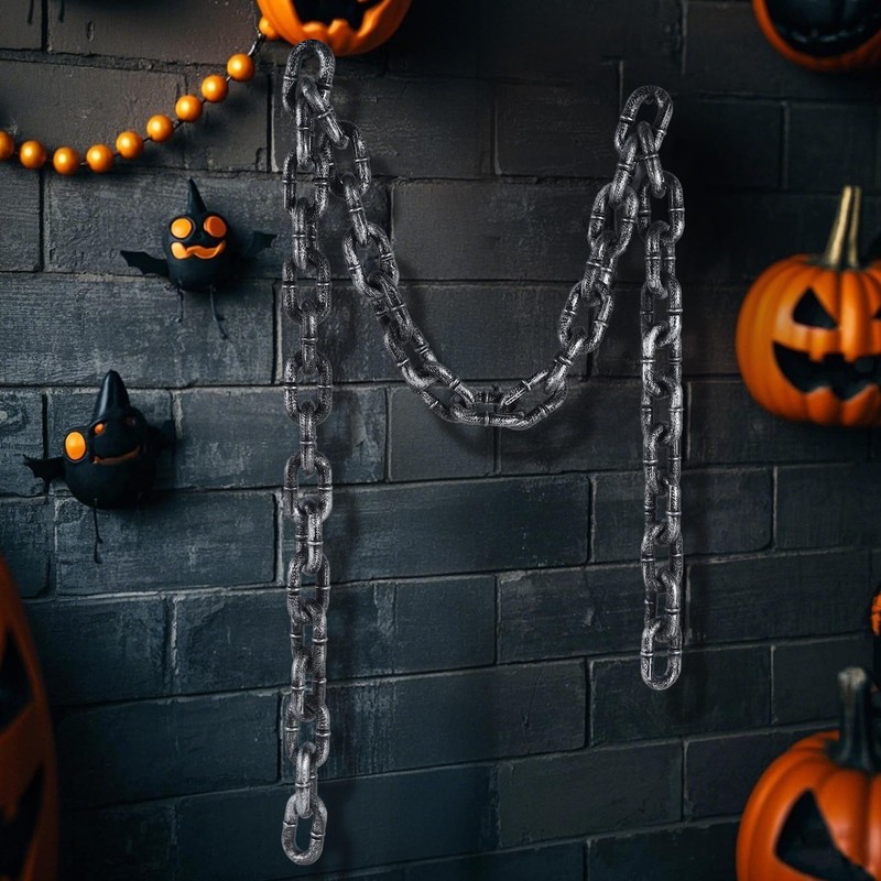Zcaukya Halloween chains, Plastic Chains Props, 6 Feet Decoration Chain,