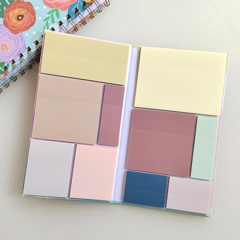 500 Transparent Sticky Notes Transparent Sticky Notes, Colourful Transparent Set