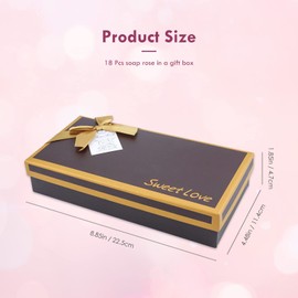 JIALEEY Floral Scented Bath Soap Rose Flower Petals, JIALEEY Plant Essential Oil Rose Soap Set Guest Soap Shaped Petals Best Gifts Ideas for Her Women Teens Girls Mom Birthdays, 18 PCS Pink