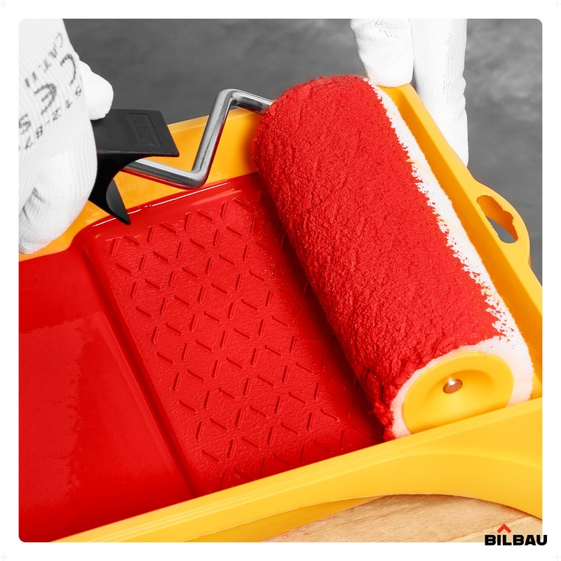 BILBAU Paint Roller Set with Paint Tray and Brush for