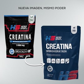 HS HERO SPORT Creatina Monohidratada Micronizada de Alta Pureza 1kg. Pre Entreno en Polvo. 5g de Creatina por Porción, 200 porciones, Scoop Incluído, 