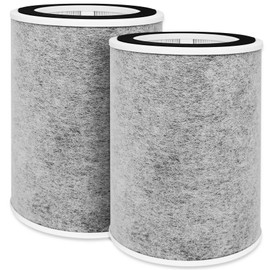 HP202 HP201 Replacement Filter for Shark HP200 Series HC501 HC502 Air Purifier MAX, 3-in-1 Filter Compatible with Shark HP202 HP232, Compare to Part #HE2FKBAS, HE2FKBASMB -2 Pack