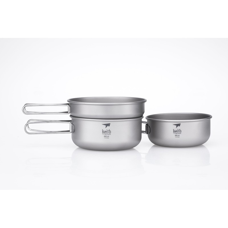 ［キース］ 純チタンクッカー3点 セット Ti6053 正規品 軽い 防錆 ギフト プレゼント おしゃれ