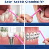 8Pcs Soft End Tuft Toothbrush Orthodontic Tapered Brush Detail Cleaning