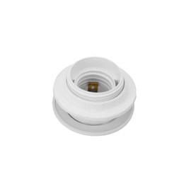 1 x plastic recessed socket E27 lamp holder maximum 250 V/40 watts for installation max. 25 mm wall thickness perfect for installation in wall cabinets, furniture