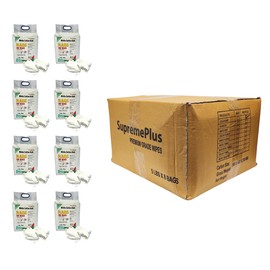 SupremePlus Recycled White T-Shirt Rags - Shop Reusable, Washable, & Absorbent All Purpose Rag in (5 lbs. Bag - Pack of 8), for Painting, Staining, Polishing, Dusting, & General Cleaning