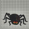 Spider with 8 Legs, Black, Iron-On or Sew On Patch,