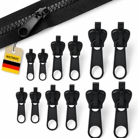 WATMVIC 12-Piece Universal Zip Repair Set for Clothing and Luggage