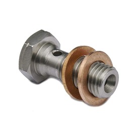 Precisiongeek Stainless Steel Hollow Screw M10 x 1.25 mm Brake Caliper / Master Cylinder L = 18 mm