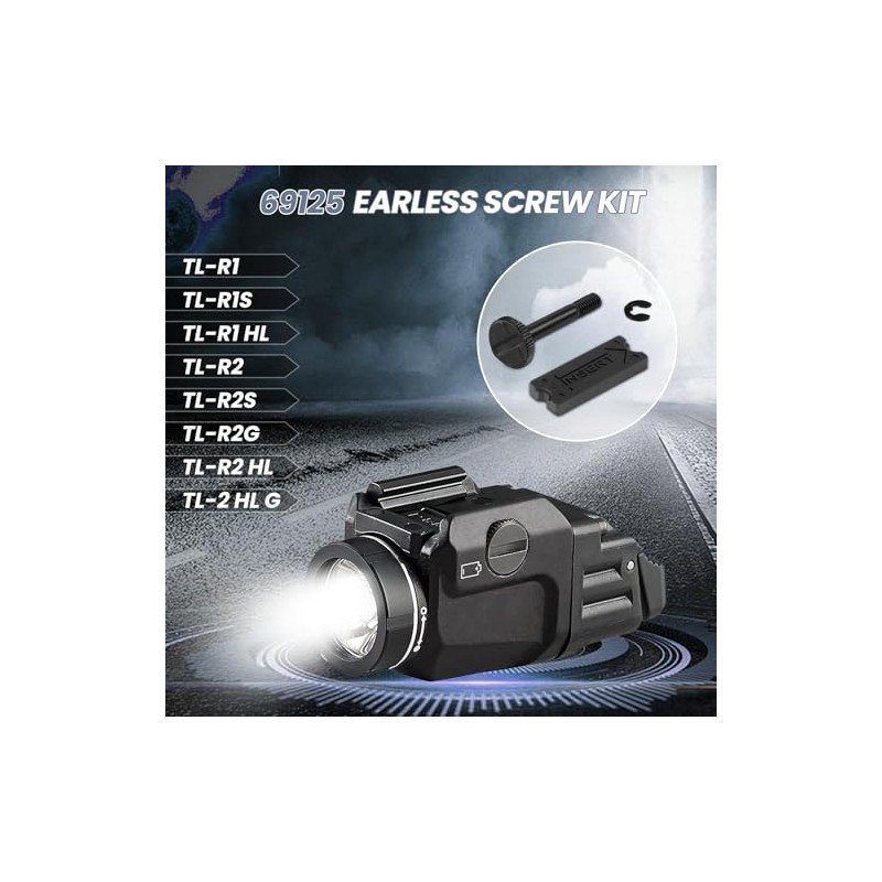 69125 TLR Earless Screw Kit Replacement Fit for Streamlight Flashlights