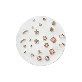 Aboutdaisy 12 Pairs Acrylic titanium & nickel-free plated alloy Stud Set Earrings for Women, Diverse Colorful Hypoallergenic Fashion Jewelry for Special Moments Christmas Valentines Mother's day Gift