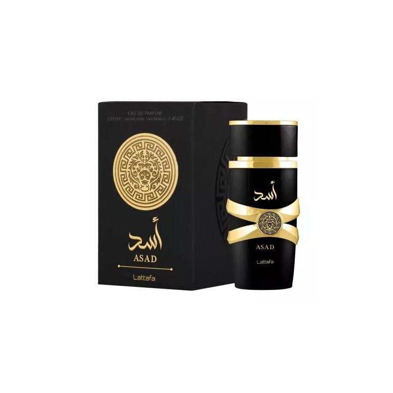 Lattafa Perfumes Asad for Unisex Eau de Parfum Spray, 3.4