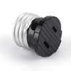 DiCUNO UL Listed E26 Light Socket to Plug Adapter, 2