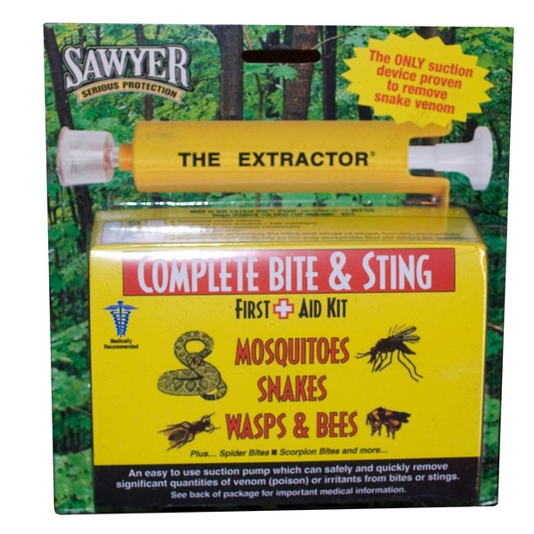 Sawyer Products Venom Extractor & Suction Pump Kit for Snake Bite, & Bee, Wasp, and Mosquito Stings