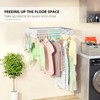 SZJoyBet Laundry Drying Rack, Collapsible Wall Mounted Clothes Drying Rack