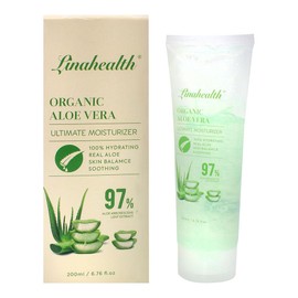 Linaheatlh | Gel Hidratante de Aloe Vera Orgánico: Equilibra, Suaviza y Regenera Piel y Cabello con Propiedades Calmantes y Reparadoras