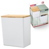 tesa Baboo L Bathroom Organiser with Bamboo Lid, Matt White,
