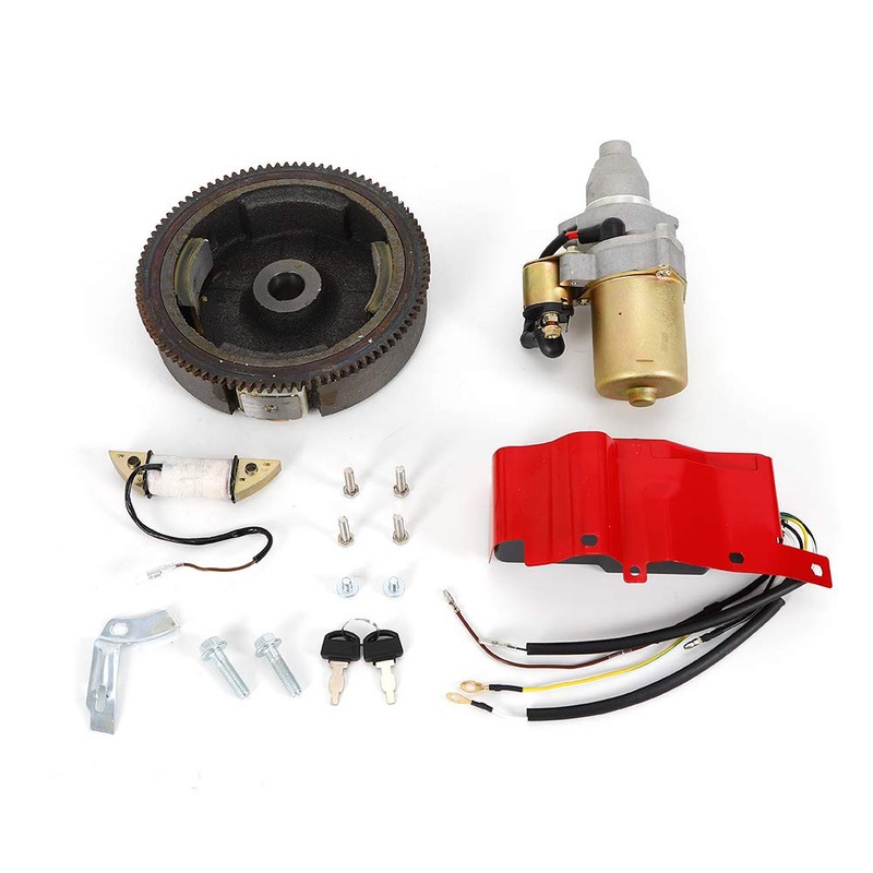 CHUNILLE Starter Motor Electric Start Kit Flywheel for Honda GX240