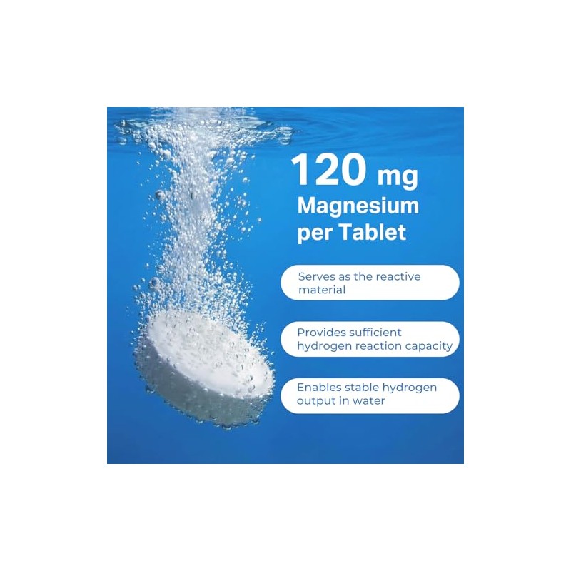 Hydrogen Water Tablets - 12 PPM H2 Molecular Hydrogen -